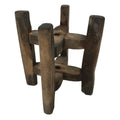 Japanese Wooden Silk Thread Spool Itomaki Vtg Bobbin Frame Spinning Wheel JK824