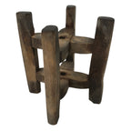 Japanese Wooden Silk Thread Spool Itomaki Vtg Bobbin Frame Spinning Wheel JK824