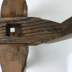 Japanese Wooden Silk Thread Spool Itomaki Vtg Bobbin Frame Spinning Wheel JK825