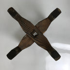 Japanese Wooden Silk Thread Spool Itomaki Vtg Bobbin Frame Spinning Wheel JK825