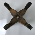 Japanese Wooden Silk Thread Spool Itomaki Vtg Bobbin Frame Spinning Wheel JK825