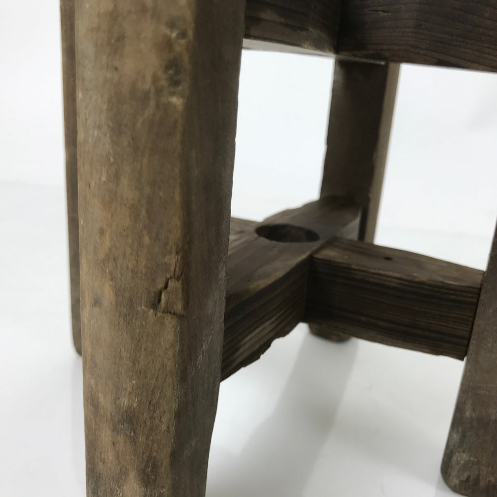 Japanese Wooden Silk Thread Spool Itomaki Vtg Bobbin Frame Spinning Wheel JK826
