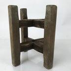 Japanese Wooden Silk Thread Spool Itomaki Vtg Bobbin Frame Spinning Wheel JK826