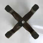 Japanese Wooden Silk Thread Spool Itomaki Vtg Bobbin Frame Spinning Wheel JK826