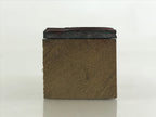 Japanese Wooden Stamp Hanko Inkan Vtg Metal Cherry Blossom Trees HS161