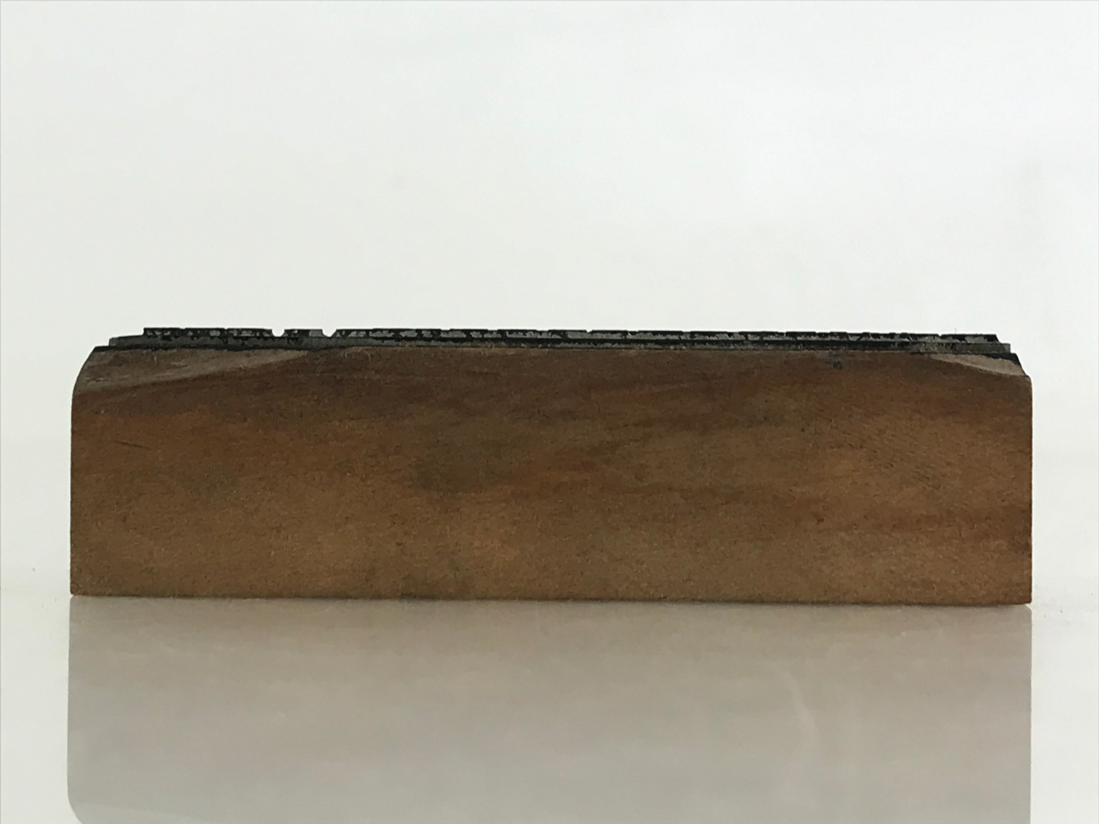 Japanese Wooden Stamp Hanko Inkan Vtg Metal Company Seal Name Address HS158