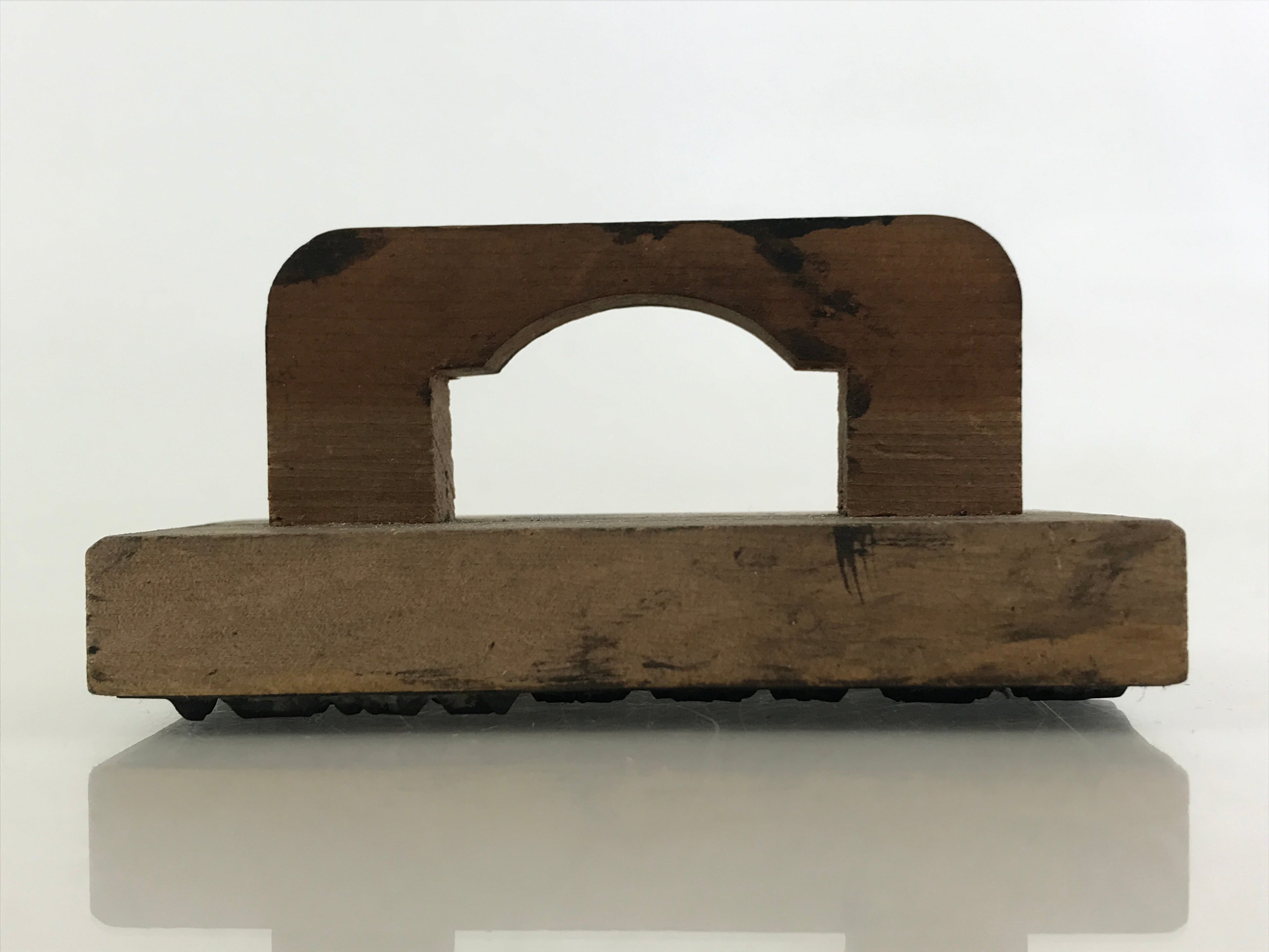 Japanese Wooden Stamp Hanko Inkan Vtg Metal Kanji Design New Year HS170