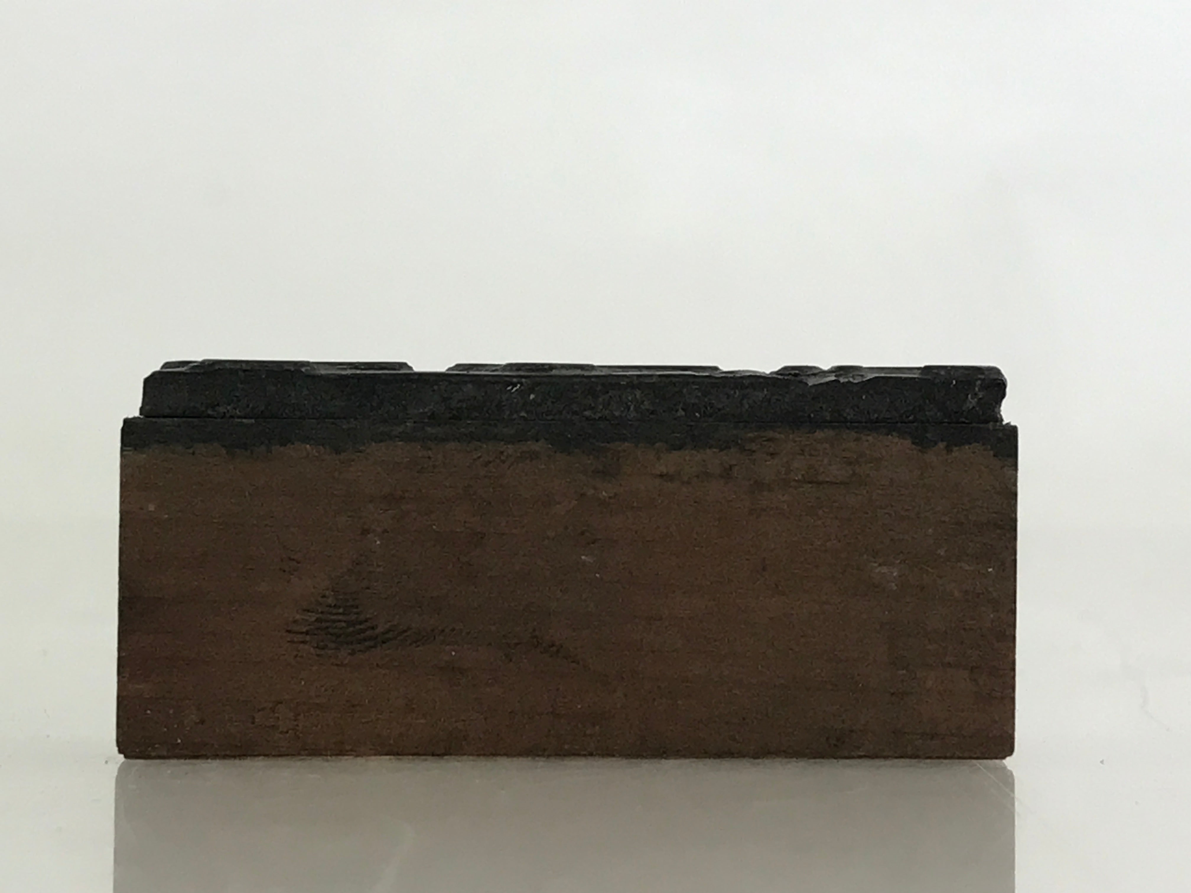 Japanese Wooden Stamp Hanko Inkan Vtg Metal Kanji Summer Greeting Gift ...