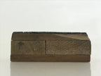 Japanese Wooden Stamp Hanko Inkan Vtg Metal Okina Kitchin Phone Number HS162
