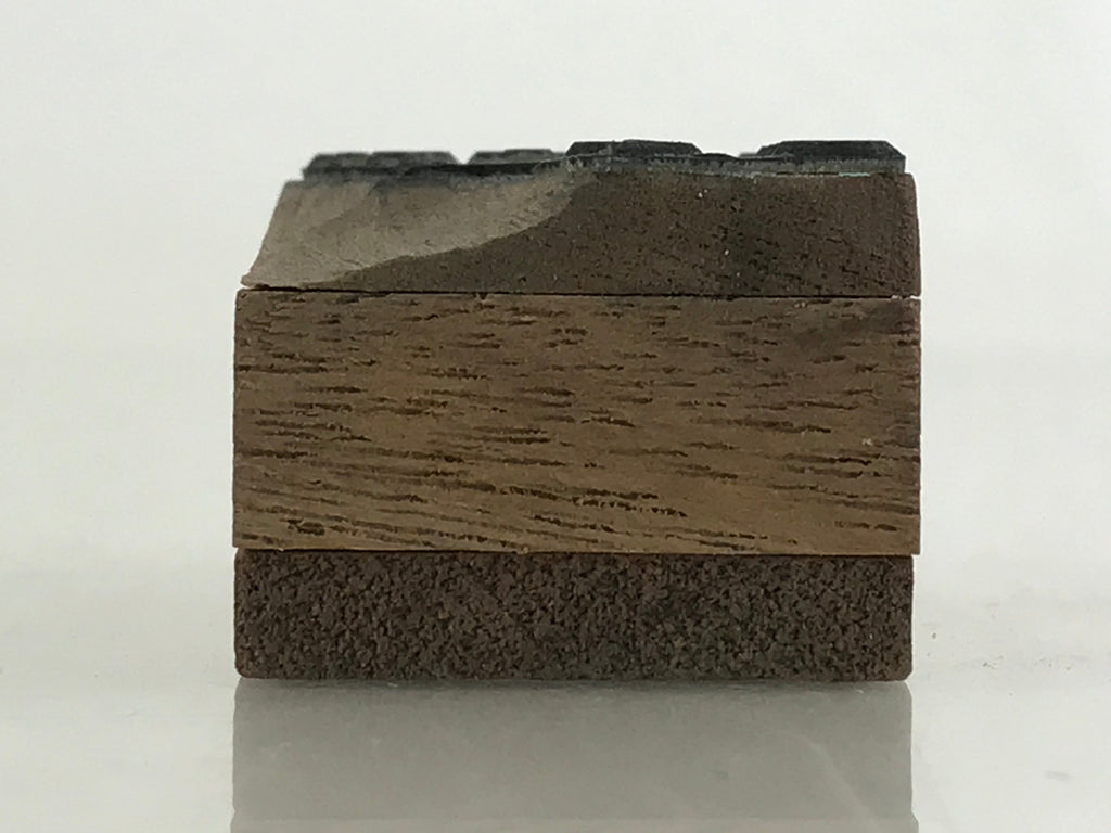 Japanese Wooden Stamp Hanko Inkan Vtg Metal Okina Kitchin Phone Number HS162