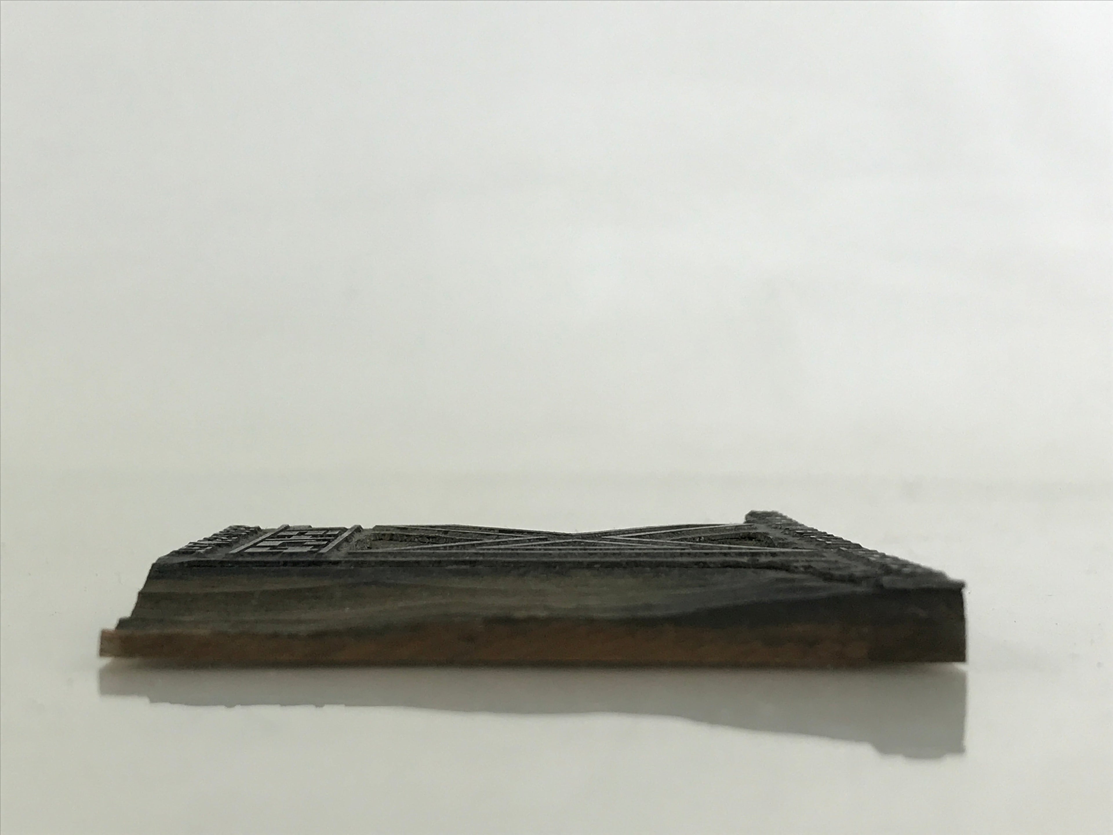 Japanese Wooden Stamp Hanko Inkan Vtg Metal Seal GEneral Design Office HS146
