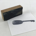 Japanese Wooden Stamp Hanko Inkan Vtg Metal Seal Guitar Illustration HS155