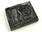 Japanese Wooden Stamp Hanko Inkan Vtg Metal Seal Machine Part Drawing HS142