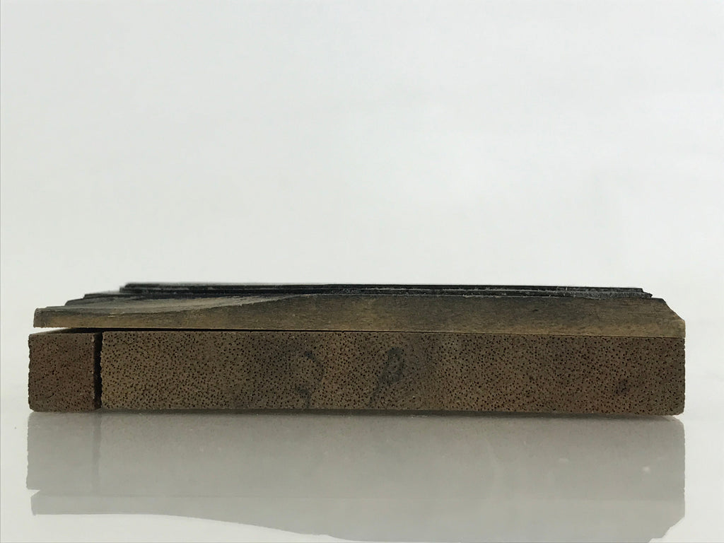 Japanese Wooden Stamp Hanko Inkan Vtg Metal Seal Machine Part Drawing HS142