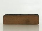 Japanese Wooden Stamp Hanko Inkan Vtg Metal Seal Nagoya Schematic Map HS141