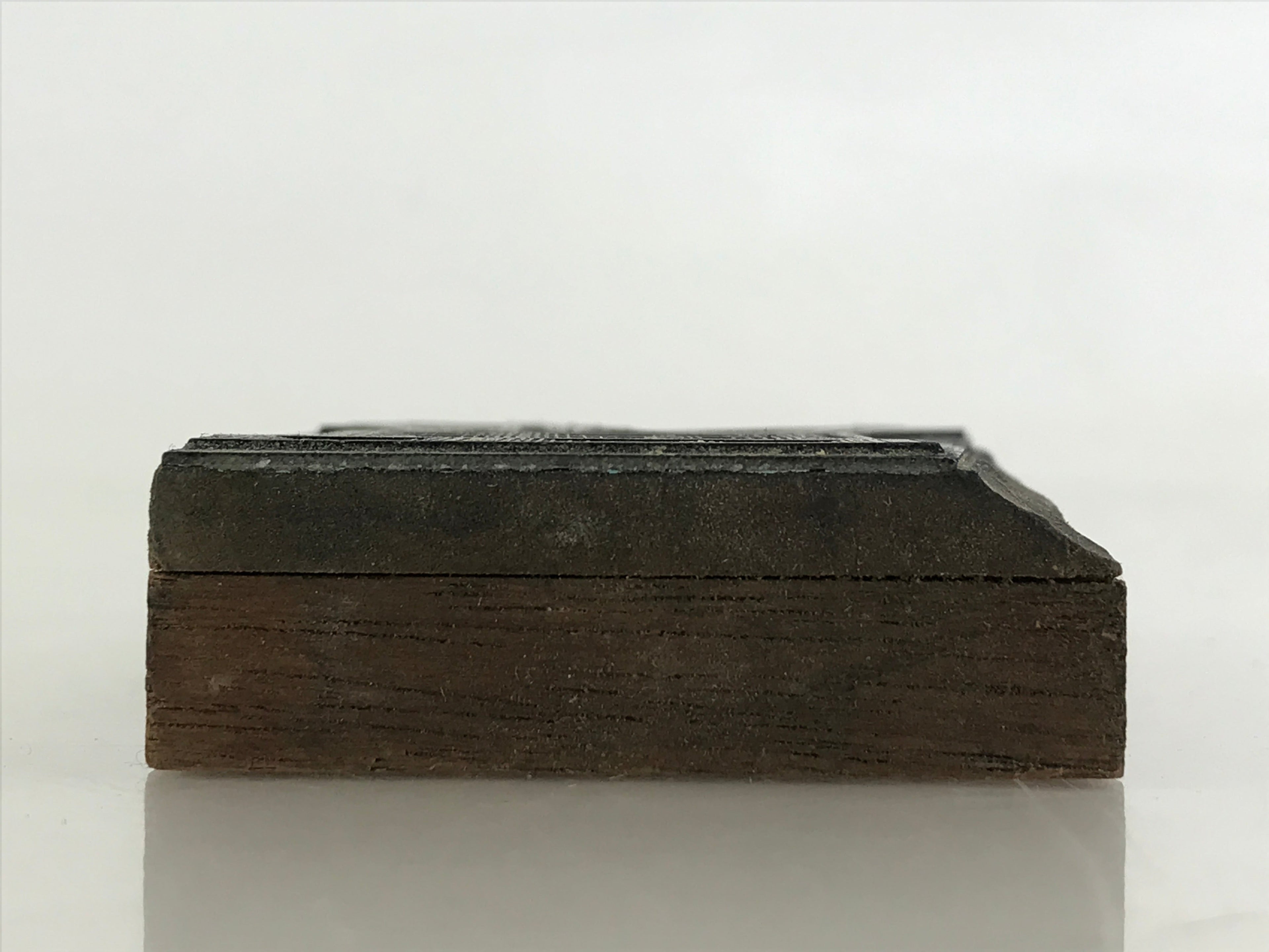 Japanese Wooden Stamp Hanko Inkan Vtg Metal Seal Storage Tank Illustration HS143
