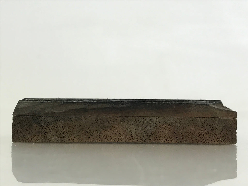 Japanese Wooden Stamp Hanko Inkan Vtg Metal Seal Storage Tank Illustration HS143