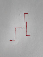 Japanese Wooden Stamp Hanko Inkan Vtg Metal Seal Textile Products Mark Lines HS1