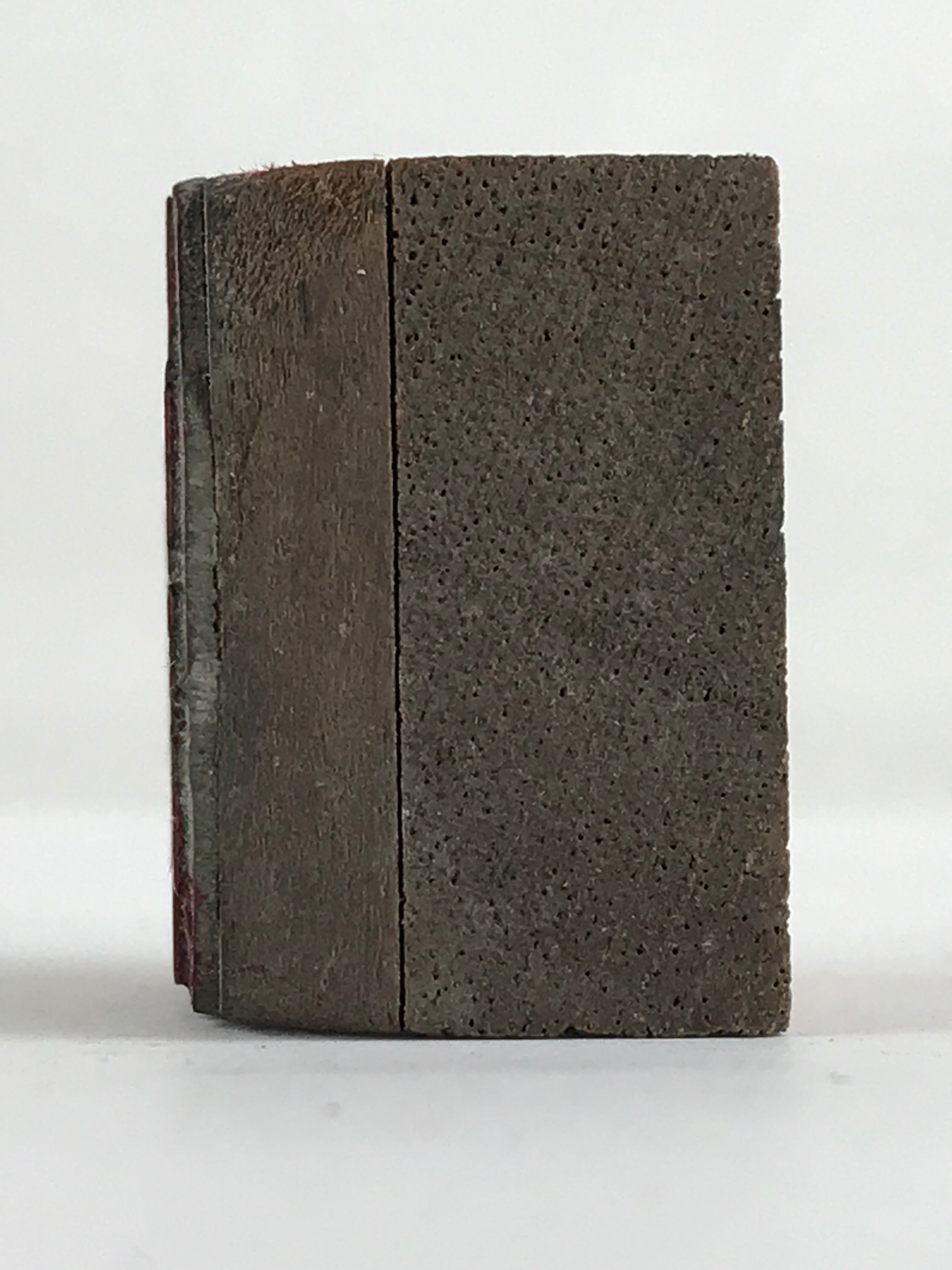 Japanese Wooden Stamp Hanko Inkan Vtg Metal Seal Textile Products Mark Lines HS1