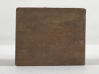 Japanese Wooden Stamp Seal Hanko Inkan Vtg Metal Apollo Oil Office Supplies HS10