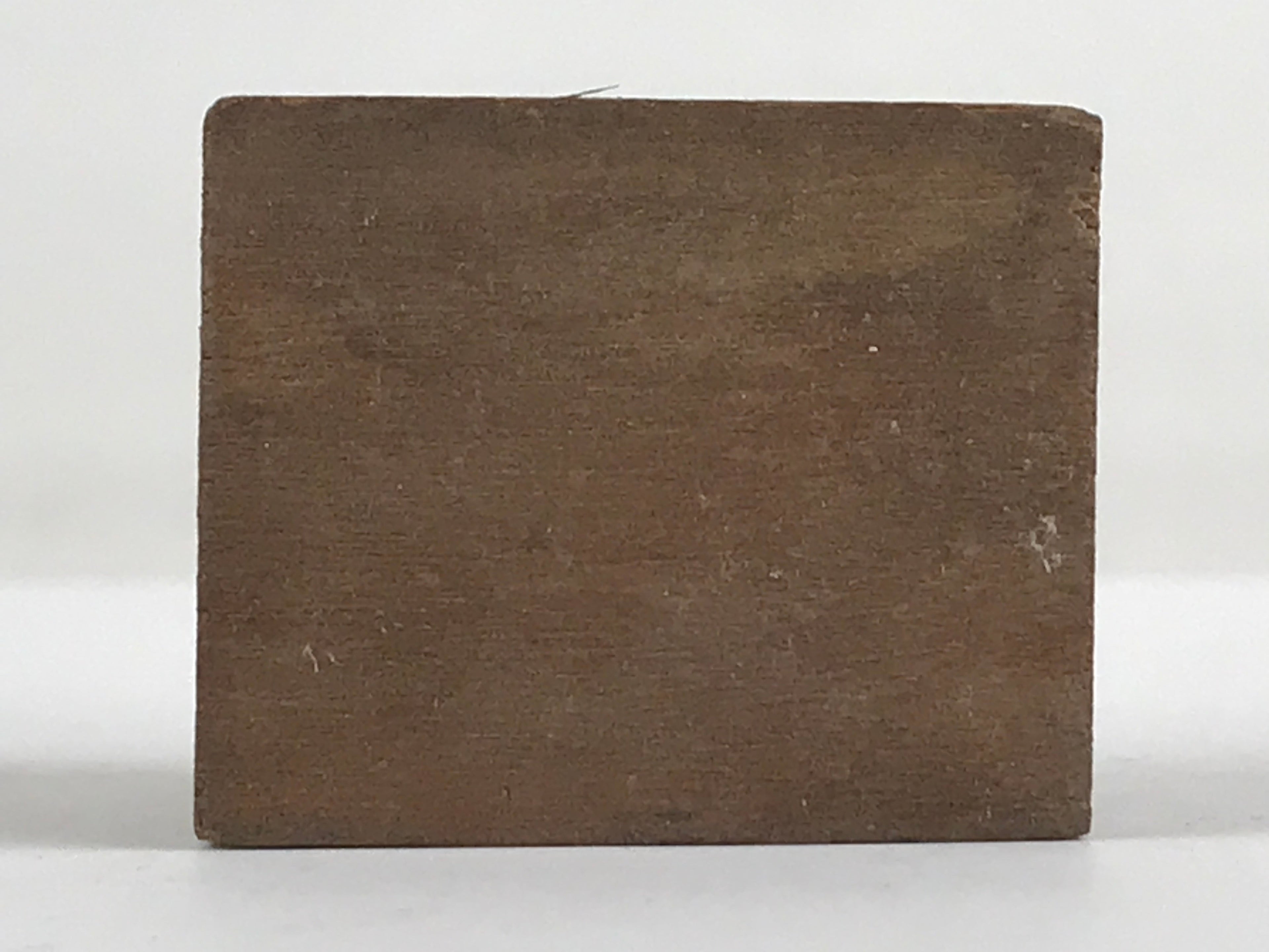 Japanese Wooden Stamp Seal Hanko Inkan Vtg Metal Apollo Oil Office Supplies HS10