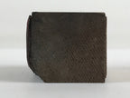 Japanese Wooden Stamp Seal Hanko Inkan Vtg Metal Fish-Shape Office Supplies HS10