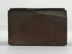 Japanese Wooden Stamp Seal Hanko Inkan Vtg Metal Fish-Shape Office Supplies HS10