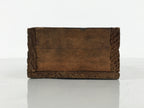 Japanese Wooden Storage Box Inside 10.4x7.9x4.8cm Ikeda Shoten Dark Brown X228