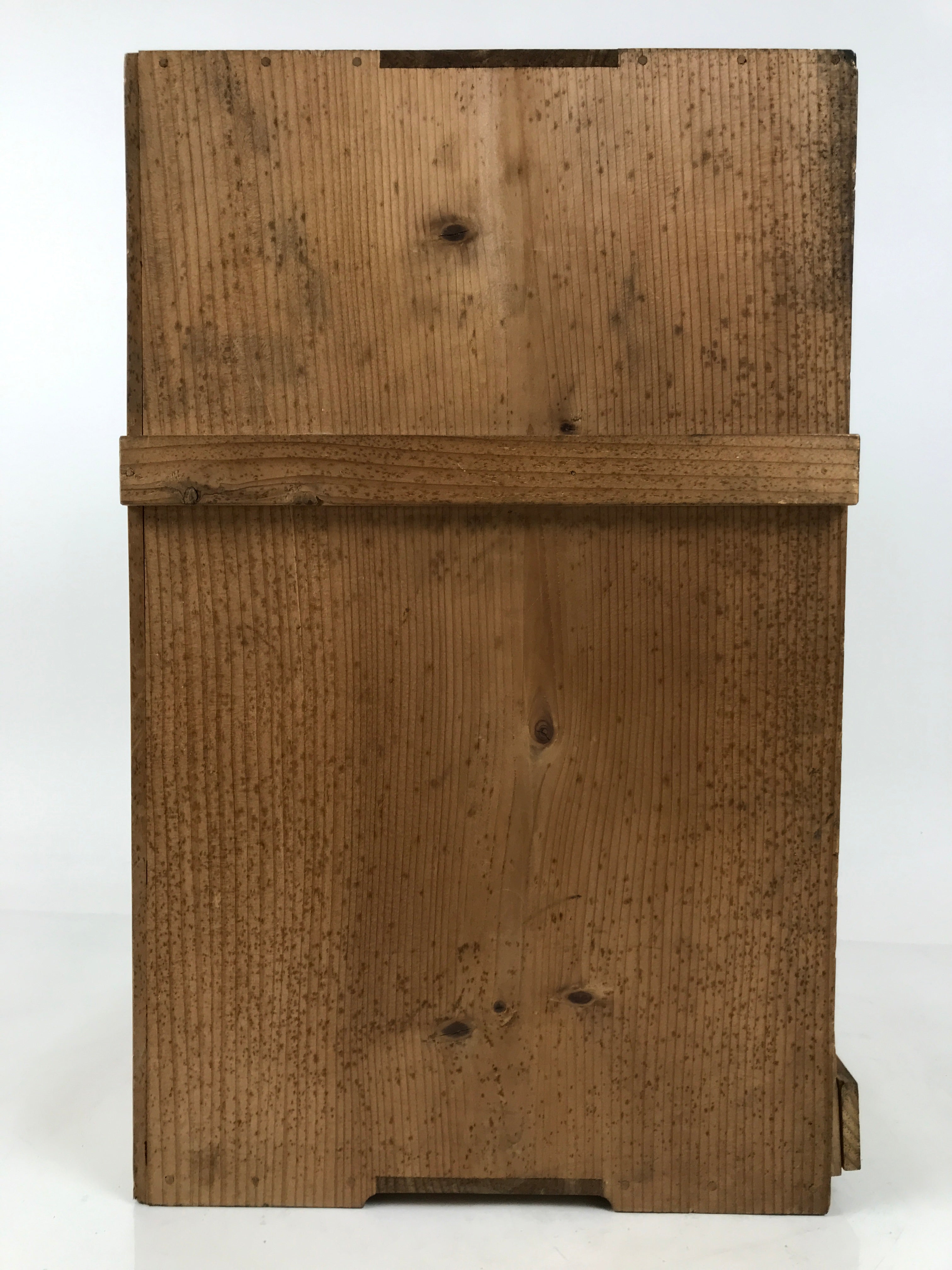 Japanese Wooden Storage Box Vtg Pottery Hako Inside 29x29x47.5cm X212