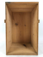Japanese Wooden Storage Box Vtg Pottery Hako Inside 29x29x47.5cm X212
