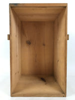 Japanese Wooden Storage Box Vtg Pottery Hako Inside 29x29x47.5cm X212
