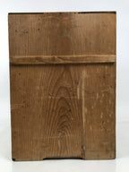 Japanese Wooden Storage Box Vtg Pottery Hako Inside 33.5x33.5x46.5cm X211