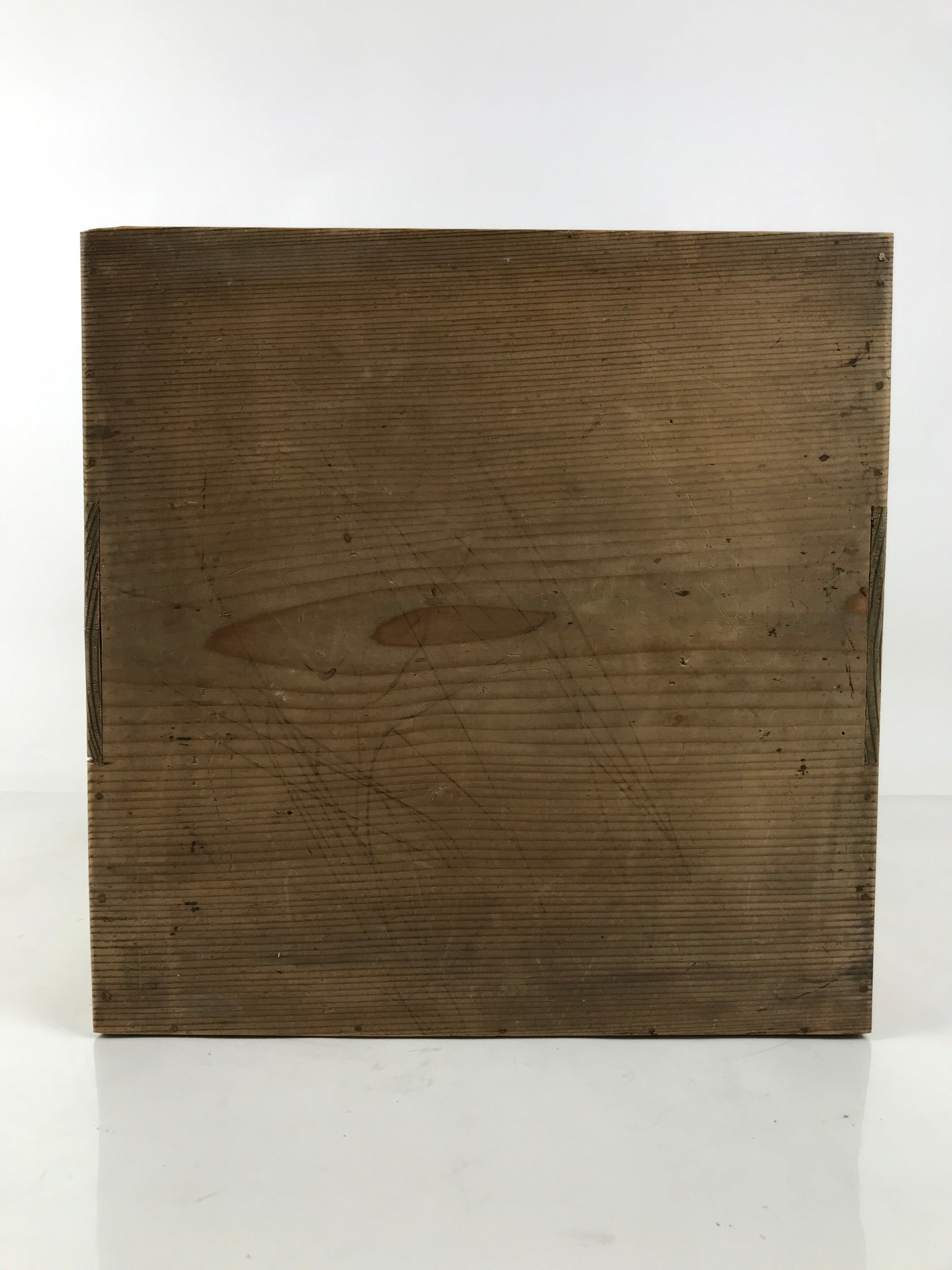 Japanese Wooden Storage Box Vtg Pottery Hako Inside 33.5x33.5x46.5cm X211