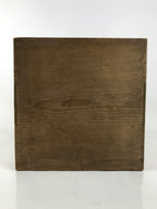 Japanese Wooden Storage Box Vtg Pottery Hako Inside 33.5x33.5x46.5cm X211
