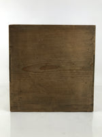 Japanese Wooden Storage Box Vtg Pottery Hako Inside 33.5x33.5x46.5cm X211