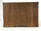 Japanese Wooden Storage Chest Vtg Large Lockbox Safe 2 Drawers Brown T363