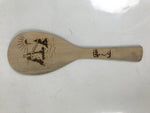 Japanese Wooden Sushi Rice Paddle Vtg Spatula Scoop Light Brown Shamoji JK890