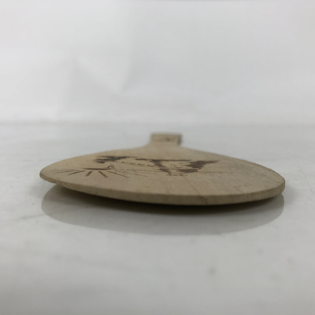 Japanese Wooden Sushi Rice Paddle Vtg Spatula Scoop Light Brown Shamoji JK890
