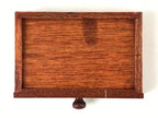 Japanese Wooden Tabletop Organizer Box Vtg Carrier Handle 1 Drawer Sakura JK624