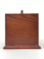Japanese Wooden Tabletop Organizer Box Vtg Carrier Handle 1 Drawer Sakura JK624