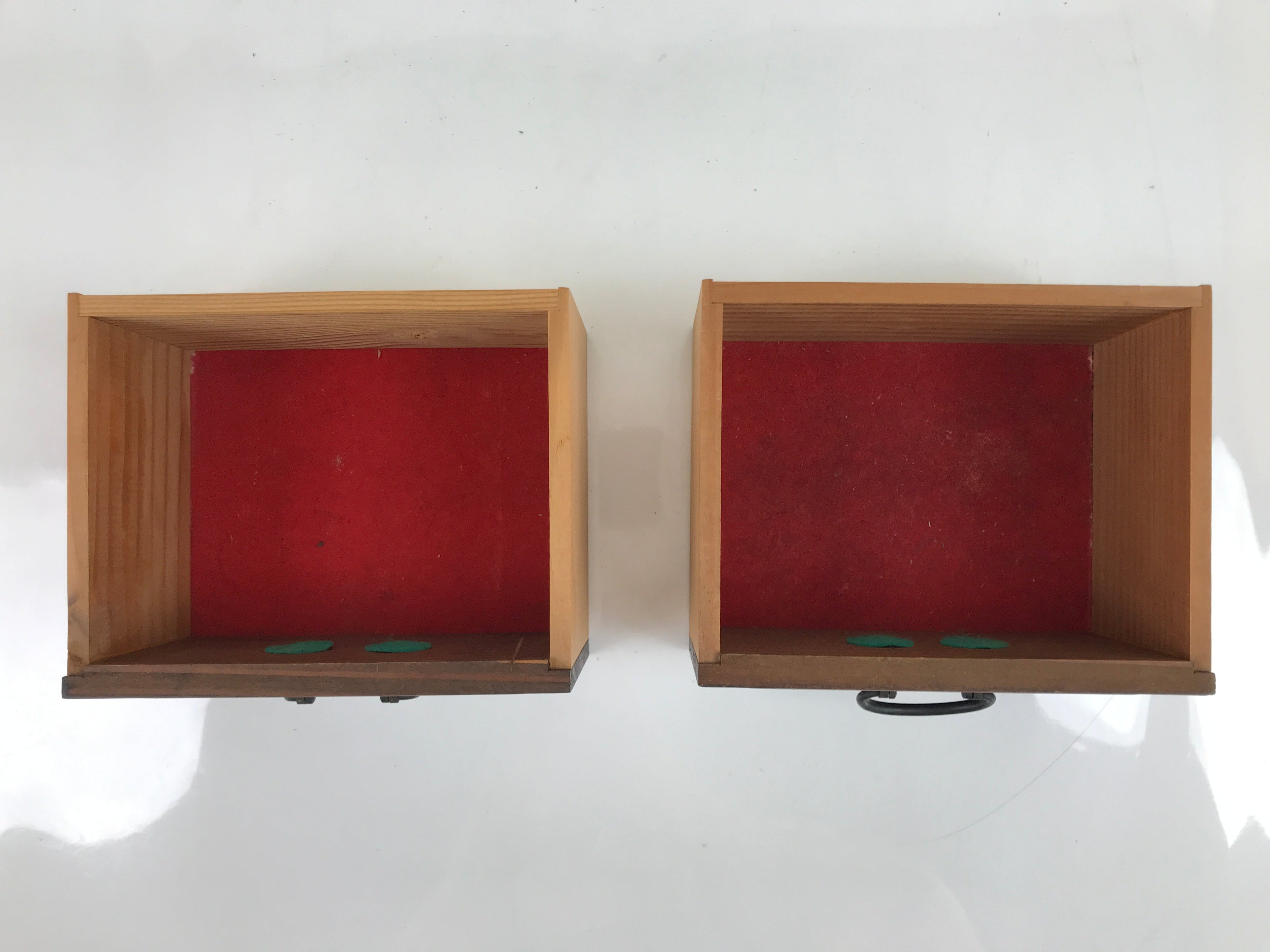 Japanese Wooden Tansu Storage Chest Bookshelf Vtg Trinket Box 2 Drawers T371