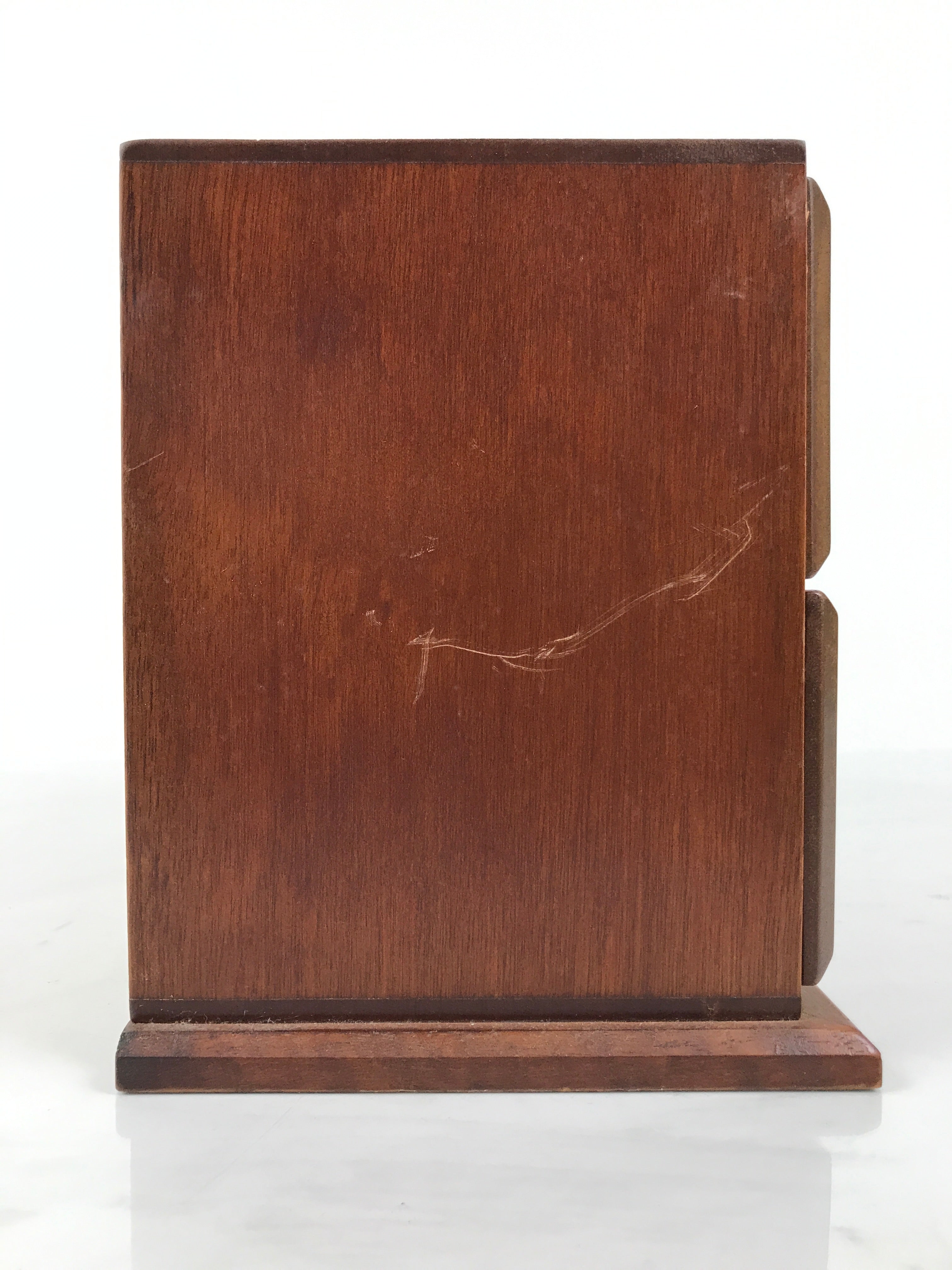 Japanese Wooden Tansu Storage Chest Haribako Vtg Sewing Box 3 Drawers Brown T415