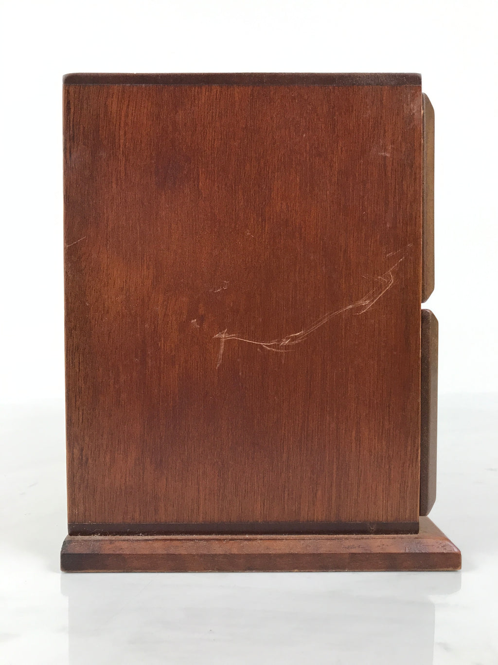 Japanese Wooden Tansu Storage Chest Haribako Vtg Sewing Box 3 Drawers Brown T415
