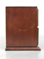 Japanese Wooden Tansu Storage Chest Haribako Vtg Sewing Box 3 Drawers Brown T415