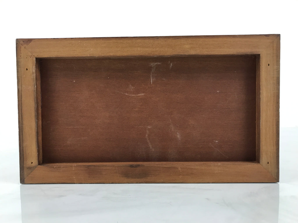 Japanese Wooden Tansu Storage Chest Haribako Vtg Sewing Box 3 Drawers Brown T415