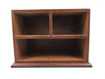 Japanese Wooden Tansu Storage Chest Haribako Vtg Sewing Box 3 Drawers Brown T415