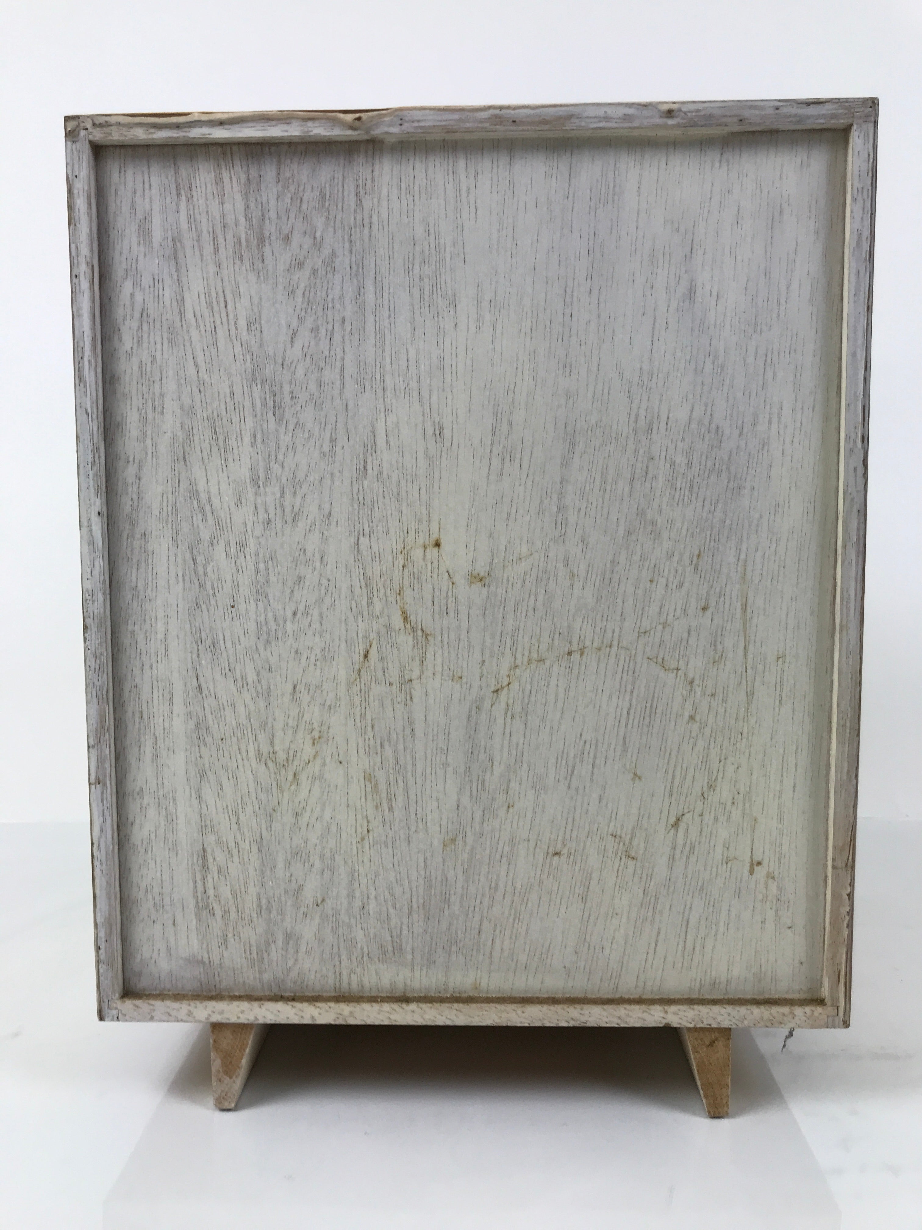 Japanese Wooden Tansu Storage Chest Haribako Vtg Sewing Box 4 Drawer Floral T411