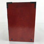 Japanese Wooden Tansu Storage Chest Vtg Haribako 3 Drawers Reddish Brown T377