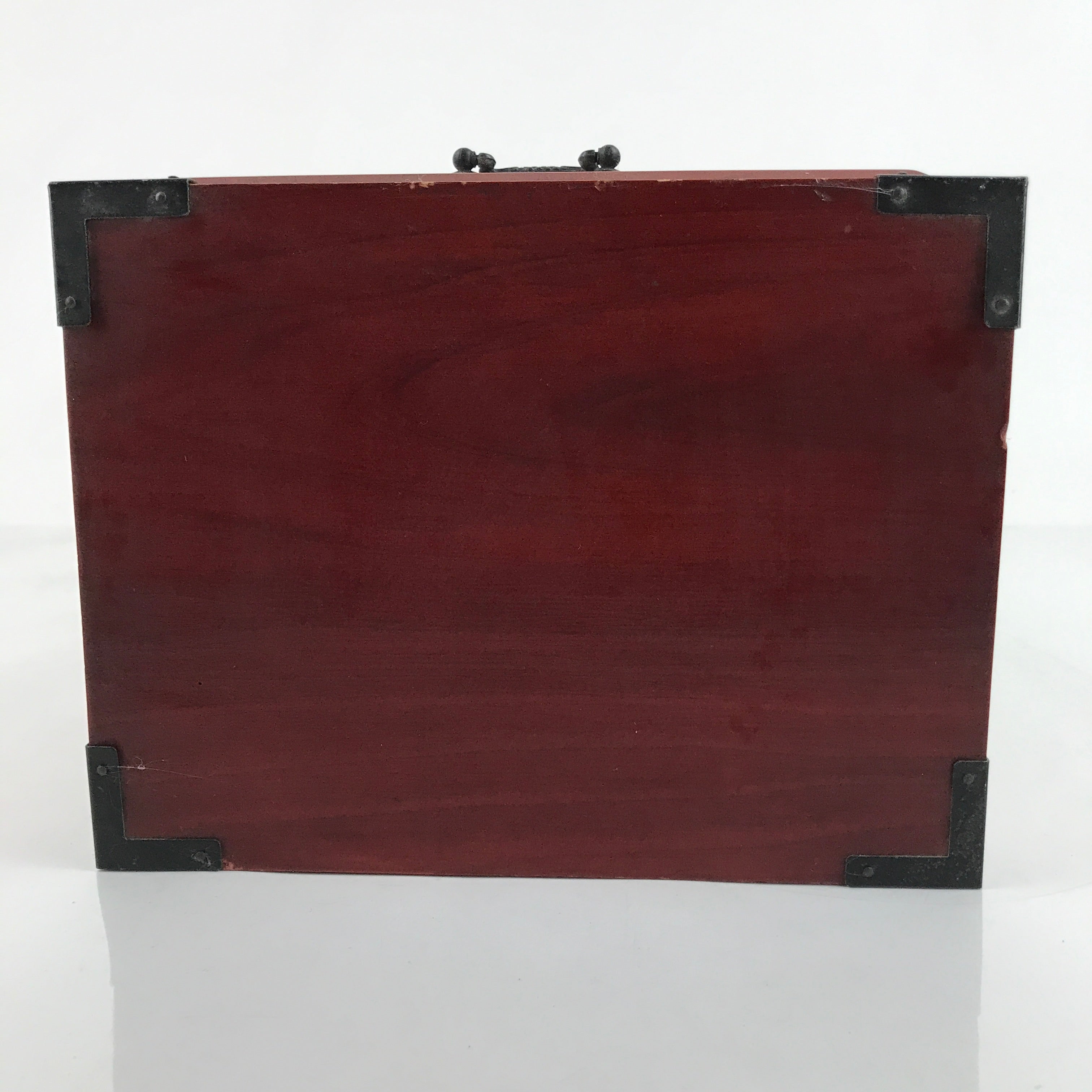 Japanese Wooden Tansu Storage Chest Vtg Haribako 3 Drawers Reddish Brown T377