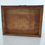 Japanese Wooden Tansu Storage Chest Vtg Haribako 3 Drawers Reddish Brown T377